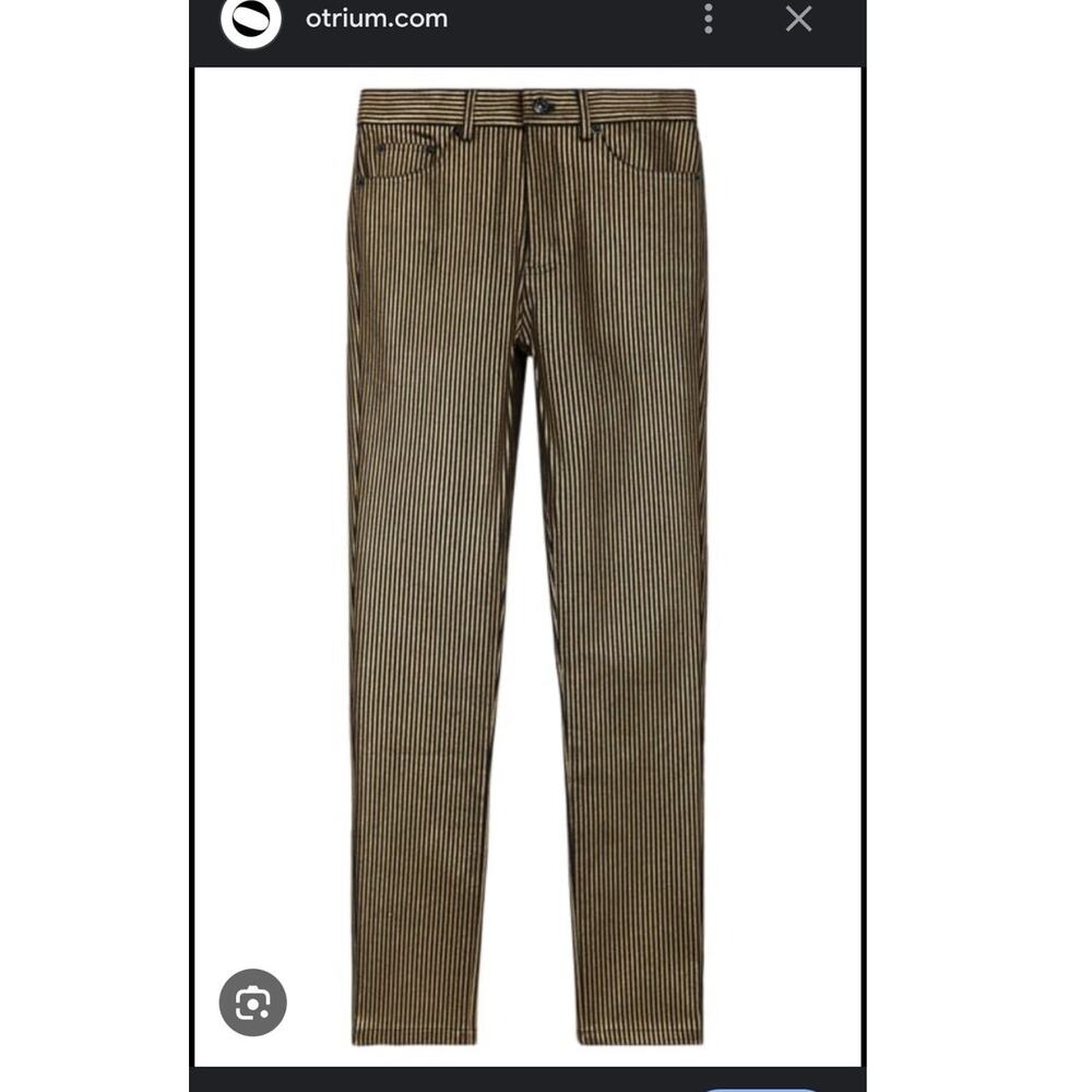 The Kooples Jeans Size 24EU Gold Black New